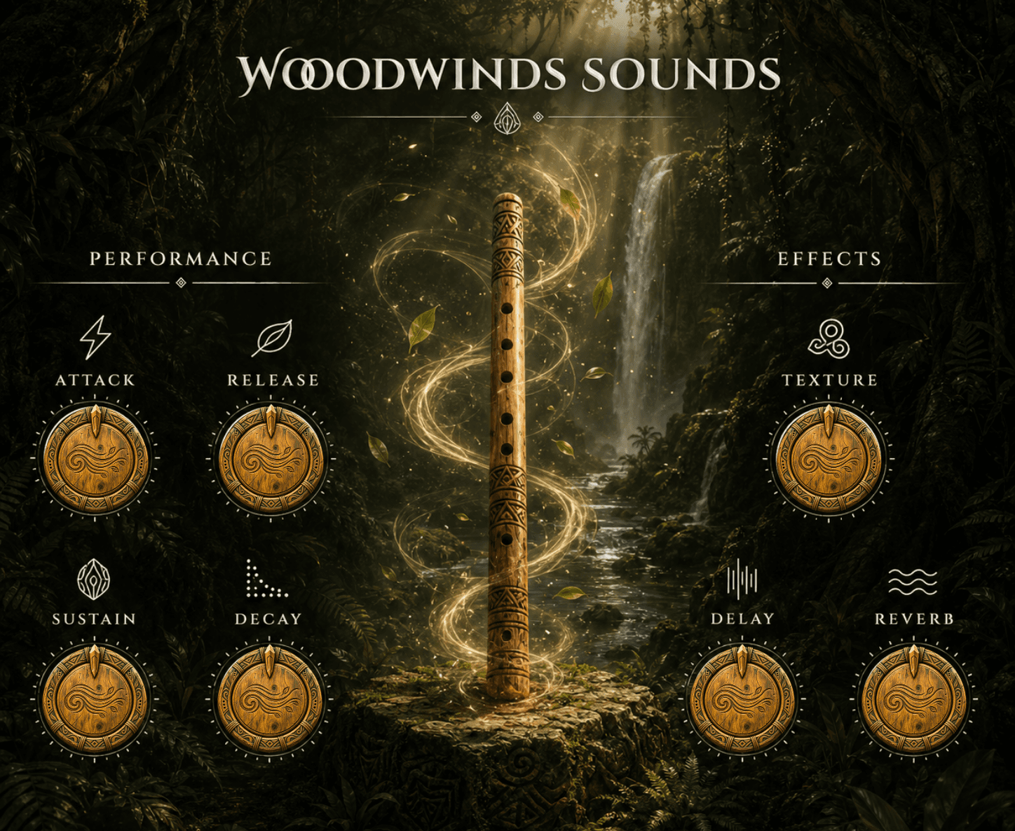 Wood and Wind Sounds Kontakt instrument interface